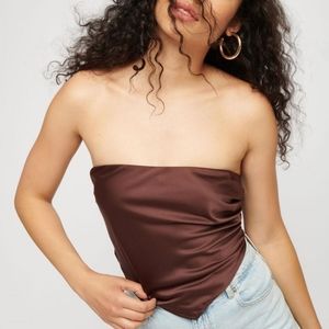 Dynamite satin scarf top